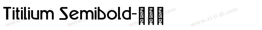 Titilium Semibold字体转换